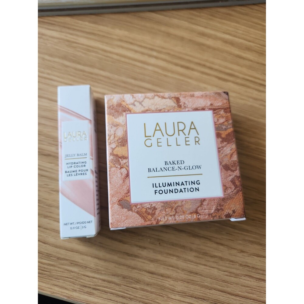 Laura Geller Baked Foundation Medium & Jelly Balm Lip Color in Sheerly Amazing